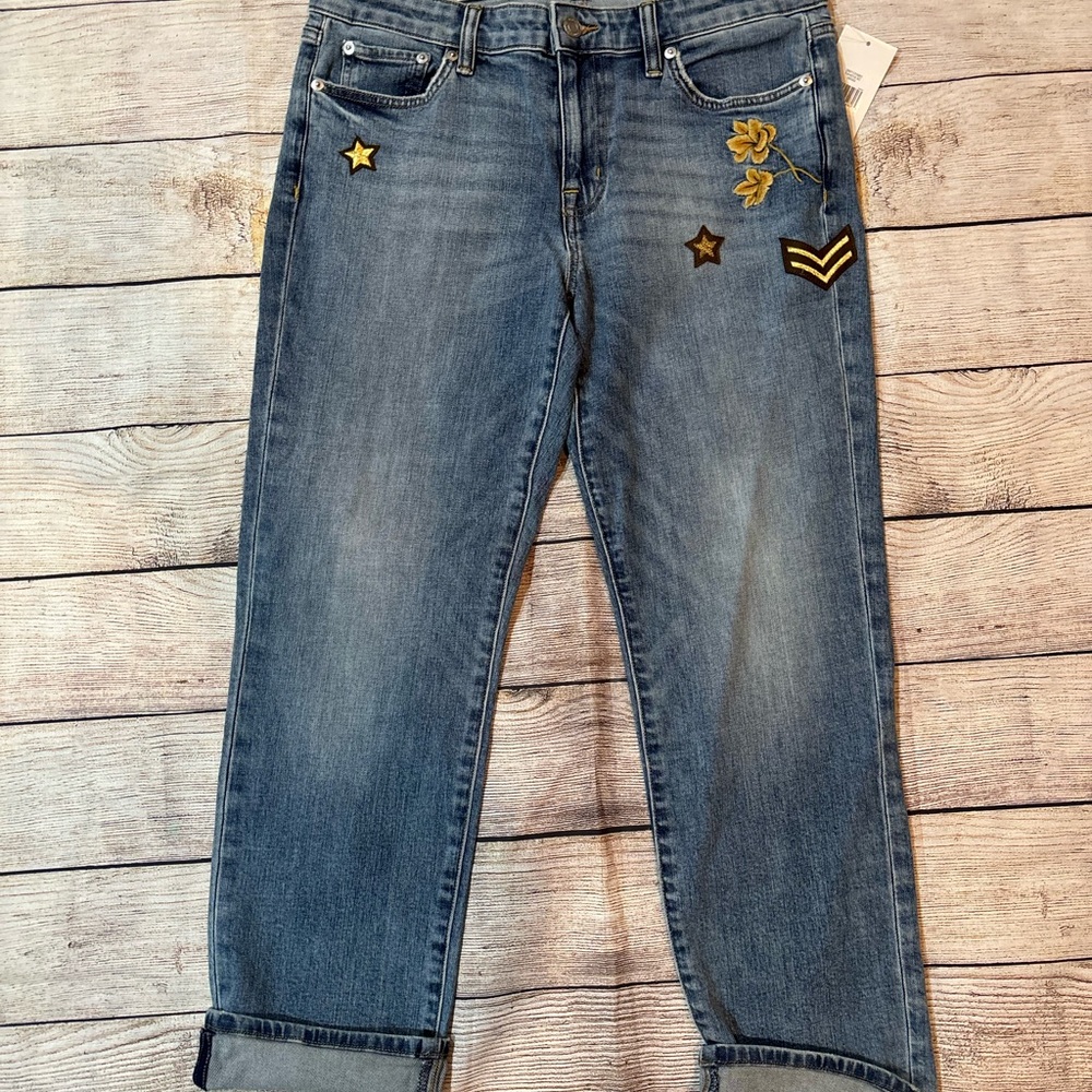 Ralph Lauren estate, embellished, military jeans, size 8, new with tags